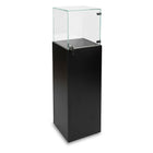 Can-Bramar Econo Line Exhibit Case Pedestal, 16" x 16" x 55.5"(H), Glass Height 15.5", Black-Comes pre-assembled (EC-PD1616-B)