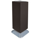 Azar Displays 40" x 14" x 14" Weighted 4-Sided Interlocking Pegboard Floor Display, Black (701435-BLK)-Revolves on a square weighted base