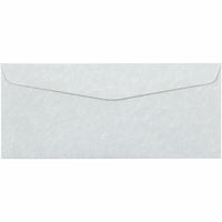 JAM Paper #10 Parchment Business Envelopes - 4.125" x 9.5" - Blue Recycled - 50 Pack-Colour: Blue