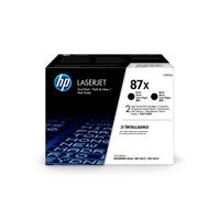 HP 87X (CF287XD) Black Original LaserJet Toner Cartridge, High Yield , 2/Pack-High-yield toner cartridge yields up to 18000 pages