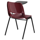 Flash Furniture Ergonomic Shell Chair, Burgundy, Left Handed Flip-Up Tablet Arm (RUTEO1BYLTAB)-Assembly required
