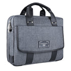 Vangoddy Chrono 17.3" Laptop Messenger Bag - Crossover - Grey-Dual zipper openings along with padded carrying straps for convenient access and comfortable wear