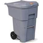 BRUTE Roll Out Containers, 95 US Gallon, Grey-Dimensions L" x W" x H" - 36 x 27.3 x 45.6