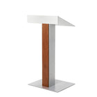 Urbann Y55 Lectern No Wheels - Whisky Wood, Aluminum Grey-Type of Lectern: Free standing