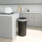 Umbra Vento Trash Can - Black - 16.5 Gallon (62 L)-Polypropylene