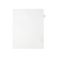 Mark Maker Legal Exhibit Index Tab White Single Tabs, 1/15th Cut, Letter Size, No Holes, Letter R, 25 Pack-White Single Tabs, 1/15th Cut