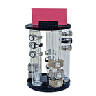 Azar Displays 12" x 2" 5 Pole Revolving Vertical Counter Display (900070)-Revolving vertical counter display stands on a 9" revolving base