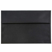 JAM Paper A7 Invitation Envelopes, 5.25 x 7.25, Black Linen Recycled, 1000 Pack (V01205B)-Black