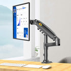 North Bayou Gas Strut Monitor Desktop Mount - 17"-27" - Black (H80)-VESA compliant 75x75, 100x100 mm