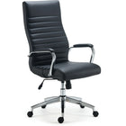Staples Bentura Bonded Leather Manager's Chair - Black-Bonded leather upholstery is smooth and easy to maintain