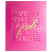 Hilroy Pink Pocket & Prong Portfolio - 11-5/8" H x 9-5/16" W - Pink-2 horizontal pockets