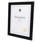 kieragrace Embassy Document Frame - 8.5 x 11" - Black - 24 Pack-Suitable for certificates, awards or photographs printed on standard letter size paper