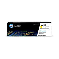 HP 206X High Yield Yellow Original LaserJet Toner Cartridge-Yellow ink
