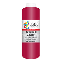 DEMCO EnCouleurs Inc School Acrylic Paint - 500 mL - Crimson-School acrylic