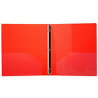 JAM Paper Plastic 3 Ring Binder, 0.75 inch, Red, 4 Pack (750T1reg)-5