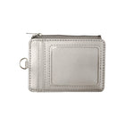 Staples ID Card Wallet with Zipper Pouch - 5-Slots - Silver-Capable of storing up to 5 cards, badges, and IDs, includes a zipper pouch to store coins and other small items