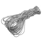 JAM Paper Metallic Elastic String Ties, 10 inch Loop, Silver, 100 Pack (6564975B50g)-10"
