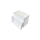 Gry Mattr Paper Hanging File Box - 7.25" x 13.75" x 10.6" - White-Lift-off lid