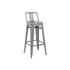 Plata Import Tolix Low Back Stool  (M-94115L/B)-Bar Stool