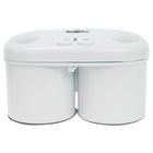 Koolatron Deluxe Double Treat Ice Cream Maker, White-A convenient way to make delicious homemade ice cream.