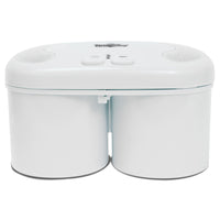 Koolatron Deluxe Double Treat Ice Cream Maker, White-A convenient way to make delicious homemade ice cream.