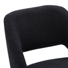 CorLiving DDW-350-B Blakeley Velvet Barstool in Black - Set of 2-Easy Assembly