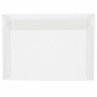 JAM Paper 8.75" x 11.5" Booklet Catalog Translucent Vellum Envelopes - Clear - 25 Pack -Clear translucent vellum booklet envelope