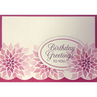 Millbrook Studios 5-3/8" x 7-3/4" Birthday Greetings Greeting Cards and Envelopes, 18 Pack (06210)-Printed on premium coated card stock