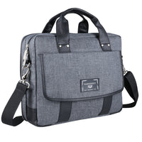 Vangoddy Chrono 12" Laptop Messenger Bag - Crossover - Grey-Adjustable shoulder straps, reinforced handles