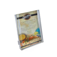 Azar Displays Single Pocket Letter Size Modular Brochure Holder For Counter, 10 Pack (252302)-Use on counter top for printed material