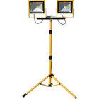 Lind Equipment Beacon Light 50W LED Floodlights, Dual Head with Tripod-As bright as a 500 W quartz-halogen floodlight