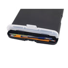 Staples Storage Box Clipboard - Black-Separate storage compartment for pens and small items