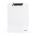Poppin Clipboard - 9" x 12-1/2" - White-Features a powerful metal clip