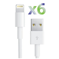 Exian Lightning USB Cable 1M White, 6 Pack (CC-023-PK6)-Lightning USB cable