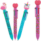 Merangue 6-Colour Ballpoint Pen with Fun Topper-6-Colour Multi Pen