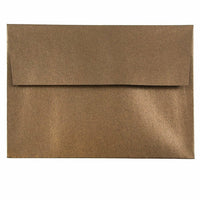 JAM Paper A6 Invitation Envelopes, 4.75 x 6.5, Stardream Metallic Bronze, 50 Pack (GCST652I)-Bronze stardream metallic envelope