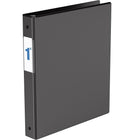 Davis Group Essential Binder, 1.0" Round Ring, Black-Economy 3 Ring Binder, Black, 1" Round Ring, holds up to 200 sheets of paper
