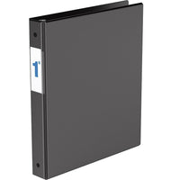 Davis Group Essential Binder, 1.0" Round Ring, Black-Economy 3 Ring Binder, Black, 1" Round Ring, holds up to 200 sheets of paper