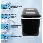Koolatron Automatic Countertop Ice Maker - 1.85 L-Digital indicators show when ice is ready or reservoir needs refilling