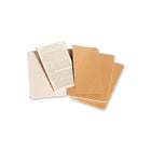 Moleskine Cahier Plain Soft Cover Journals with Pocket - Kraft Brown - 3.5" x 5.5" - 3 Pack-Soft Cover
