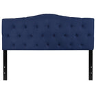 Flash Furniture Cambridge Tufted Upholstered Queen Size Headboard - Navy Fabric-Contemporary Style
