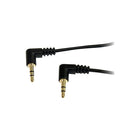 StarTech MU3MMSRA 3' Right Angle Male to Male Audio Cable-3.5 mm Mini-Jack Male connectors for establishing a seamless connection
