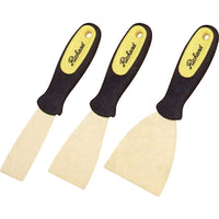 Richard Stiff Wall Scrapers, 1-1/4", Brass Blade - 4 Pack-Blade Length: 1-1/4"