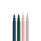 Poppin Fineliner Pens - Assorted Colours - 4 Pack-Features an extra-fine felt tip