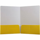 JAM Paper Corrugated Fluted Folders, Yellow, 100 Pack (87499B100)-Size: 9" x 12"