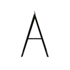 Futech Aframe006 Metal A-Frame Sidewalk Sign Holder, 18"W x 24"H Insert Size, Black-Does not include with any supporting 
backboard material