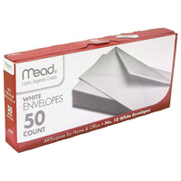 Mead Envelopes Plain, 10lb, White, 600 Pack (MEA75050)-Ideal for use in the home or at the office