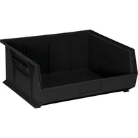 Environmentally Friendly Recycled Bins, Black, 3 Pack-RECYCLED ULTRA HANG AND STACK BINS