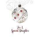 Rosedale Gold Greeting Cards/Envelopes - Merry Christmas Daughter - 5-1/2" x 8" - 6 Pack-Printed on premium uncoated card stock