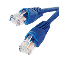Speedex Cat5e 24AWG 150 FT UTP Ethernet Bare Copper Network Cable, Blue-For high performance networking applications, 4-pair (UTP) 24 AWG solid copper
